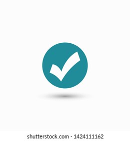 Check Mark Isolated Icon. Checklist button icon. Check mark, tick vector icon. Checkmark Icon Vector. Checklist check mark vector EPS 10