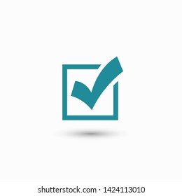 Check Mark Isolated Icon. Checklist button icon. Check mark, tick vector icon. Checkmark Icon Vector. Checklist check mark vector EPS 10