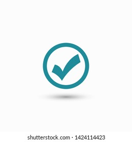 Check Mark Isolated Icon. Checklist button icon. Check mark, tick vector icon. Checkmark Icon Vector. Checklist check mark vector EPS 10
