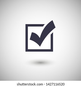 Check Mark Isolated Icon. Checklist button icon. Check mark, tick vector icon. Checkmark Icon Vector. Checklist check mark vector EPS 10