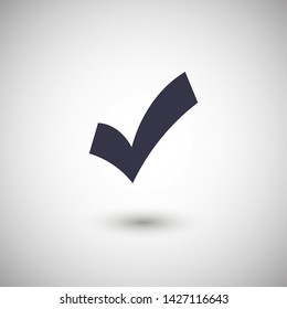 Check Mark Isolated Icon. Checklist button icon. Check mark, tick vector icon. Checkmark Icon Vector. Checklist check mark vector EPS 10