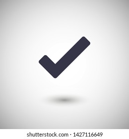 Check Mark Isolated Icon. Checklist button icon. Check mark, tick vector icon. Checkmark Icon Vector. Checklist check mark vector EPS 10