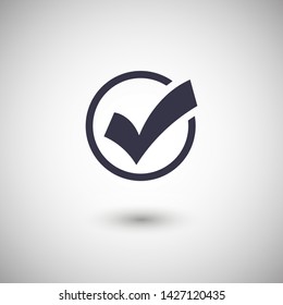 Check Mark Isolated Icon. Checklist button icon. Check mark, tick vector icon. Checkmark Icon Vector. Checklist check mark vector EPS 10