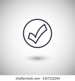 Check Mark Isolated Icon. Checklist button icon. Check mark, tick vector icon. Checkmark Icon Vector. Checklist check mark vector EPS 10