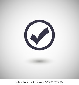 Check Mark Isolated Icon. Checklist button icon. Check mark, tick vector icon. Checkmark Icon Vector. Checklist check mark vector EPS 10