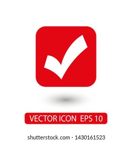 Check Mark Isolated Icon. Checklist button icon. Check mark, tick vector icon. Checkmark Icon Vector. Checklist check mark vector EPS 10