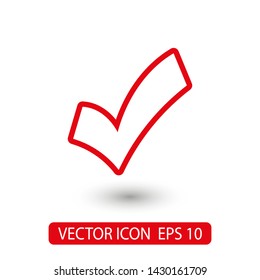 Check Mark Isolated Icon. Checklist button icon. Check mark, tick vector icon. Checkmark Icon Vector. Checklist check mark vector EPS 10