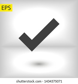 Check Mark Isolated Icon. Checklist button icon. Check mark, tick vector icon. Checkmark Icon Vector. Checklist check mark vector EPS 10