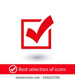 Check Mark Isolated Icon. Checklist button icon. Check mark, tick vector icon. Checkmark Icon Vector. Checklist check mark vector EPS 10