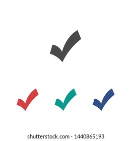 Check Mark Isolated Icon. Checklist button icon. Check mark, tick vector icon. Checkmark Icon Vector. Checklist check mark vector EPS 10