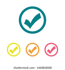 Check Mark Isolated Icon. Checklist button icon. Check mark, tick vector icon. Checkmark Icon Vector. Checklist check mark vector EPS 10