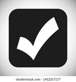 Check Mark Isolated Icon. Checklist button icon. Check mark, tick vector icon. Checkmark Icon Vector. Checklist check mark vector EPS 10