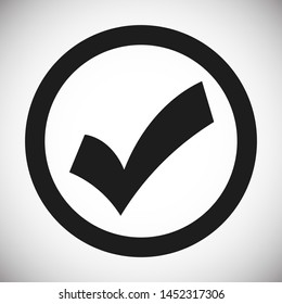 Check Mark Isolated Icon. Checklist button icon. Check mark, tick vector icon. Checkmark Icon Vector. Checklist check mark vector EPS 10