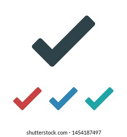 Check Mark Isolated Icon. Checklist button icon. Check mark, tick vector icon. Checkmark Icon Vector. Checklist check mark vector EPS 10