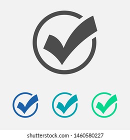 Check Mark Isolated Icon. Checklist button icon. Check mark, tick vector icon. Checkmark Icon Vector. Checklist check mark vector EPS 10