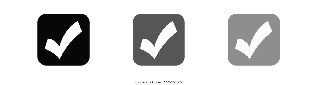 Check Mark Isolated Icon. Checklist button icon. Check mark, tick vector icon. Checkmark Icon Vector. Checklist check mark vector EPS 10