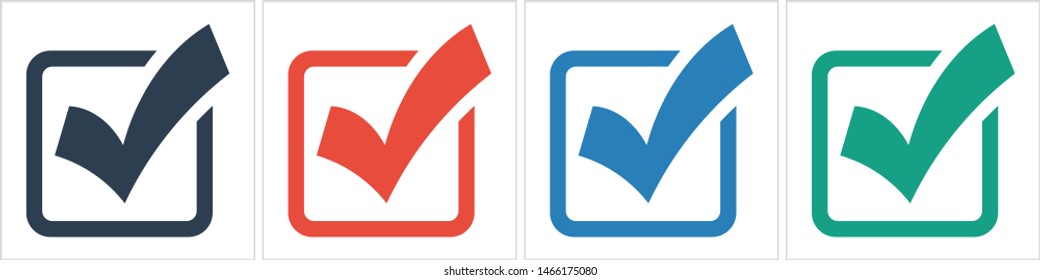 Check Mark Isolated Icon. Checklist button icon. Check mark, tick vector icon. Checkmark Icon Vector. Checklist check mark vector EPS 10