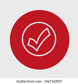 Check Mark Isolated Icon. Checklist button icon. Check mark, tick vector icon. Checkmark Icon Vector. Checklist check mark vector EPS 10