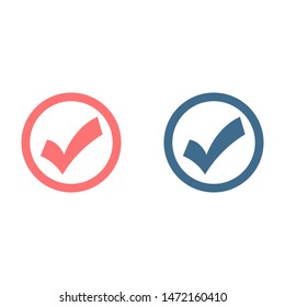 Check Mark Isolated Icon. Checklist button icon. Check mark, tick vector icon. Checkmark Icon Vector. Checklist check mark vector EPS 10