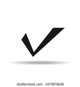 Check Mark Isolated Icon. Checklist button icon. Check mark, tick vector icon. Checkmark Icon Vector. Checklist check mark vector EPS 10