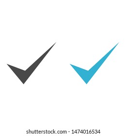 Check Mark Isolated Icon. Checklist button icon. Check mark, tick vector icon. Checkmark Icon Vector. Checklist check mark vector EPS 10