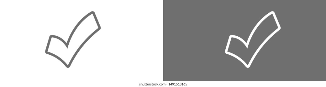 Check Mark Isolated Icon. Checklist button icon. Check mark, tick vector icon. Checkmark Icon Vector. Checklist check mark vector EPS 10