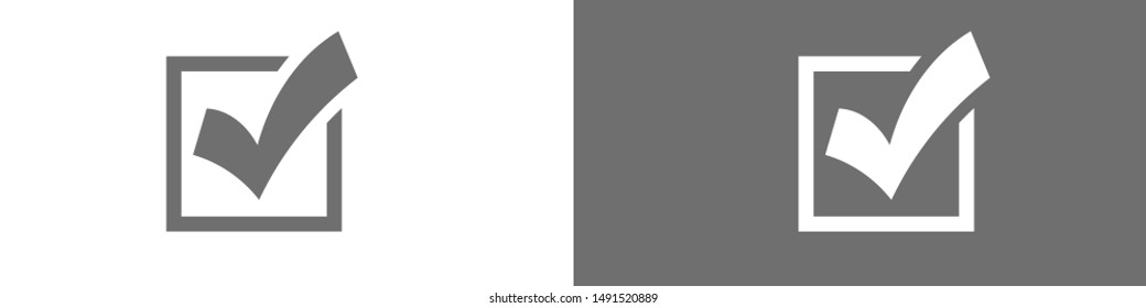 Check Mark Isolated Icon. Checklist button icon. Check mark, tick vector icon. Checkmark Icon Vector. Checklist check mark vector EPS 10