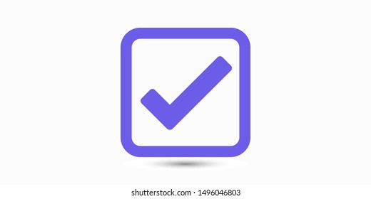 Check Mark Isolated Icon. Checklist button icon. Check mark, tick vector icon. Checkmark Icon Vector. Checklist check mark vector EPS 10