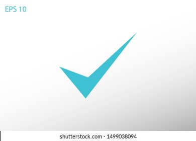 Check Mark Isolated Icon. Checklist button icon. Check mark, tick vector icon. 
