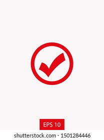 Check Mark Isolated Icon. Checklist button icon. Check mark, tick vector icon. Checkmark Icon Vector. Checklist check mark vector EPS 10