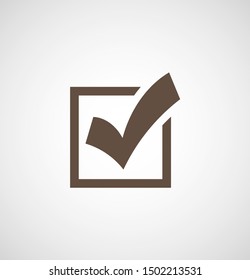 Check Mark Isolated Icon. Checklist button icon. Check mark, tick vector icon. Checkmark Icon Vector. Checklist check mark vector EPS 10