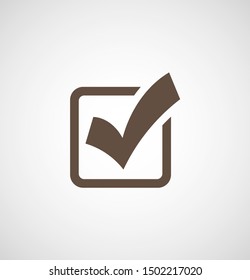 Check Mark Isolated Icon. Checklist button icon. Check mark, tick vector icon. Checkmark Icon Vector. Checklist check mark vector EPS 10