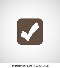 Check Mark Isolated Icon. Checklist button icon. Check mark, tick vector icon. Checkmark Icon Vector. Checklist check mark vector EPS 10