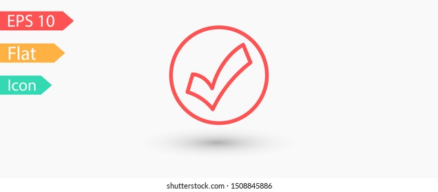 Check Mark Isolated Icon. Checklist button icon. Check mark, tick vector icon. Checkmark Icon Vector. Checklist check mark vector EPS 10