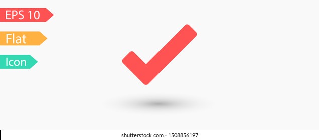 Check Mark Isolated Icon. Checklist button icon. Check mark, tick vector icon. Checkmark Icon Vector. Checklist check mark vector EPS 10