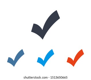 Check Mark Isolated Icon. Checklist button icon. Check mark, tick vector icon. Checkmark Icon Vector. Checklist check mark vector EPS 10