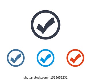 Check Mark Isolated Icon. Checklist button icon. Check mark, tick vector icon. Checkmark Icon Vector. Checklist check mark vector EPS 10