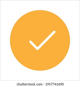 Check mark isolated on transparent background.  Vector illustration, easy to edit.