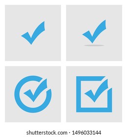 Check mark isolated on white background