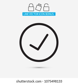 Check Mark Isolated Vector icon