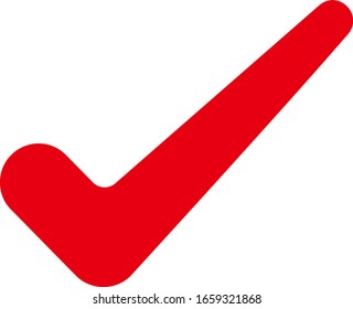 check mark isolated vector illustration
