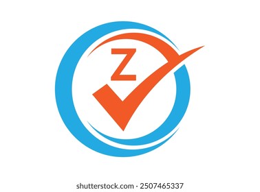 Check mark with latter Z