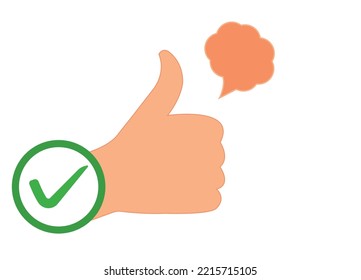 check mark like symbol vector design.
like icon idea concept