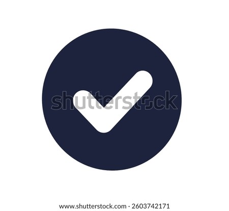Check mark line art icon, contoured circle and square tick symbol, simple doodle drawing style, approval outline line art element isolated flat vector illustration.