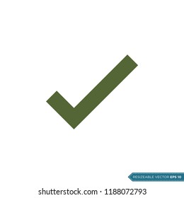 Check Mark, Check List Icon Vector Template Illustration Design