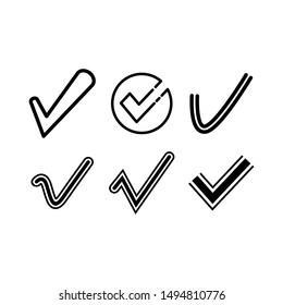 check mark and check list icons