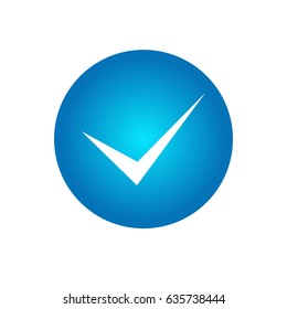 check mark, list, vote, yes button icon. vector.