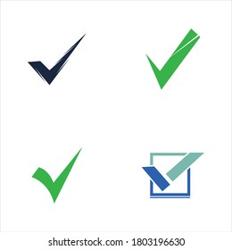 check mark logo, check business icon and symbol