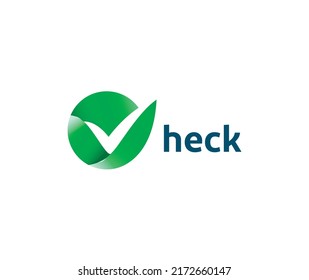 signo de diseño del logotipo de marca de verificación