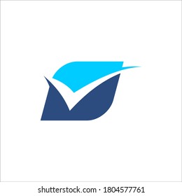 check mark logo design vector sign
